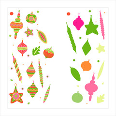 Winter preschool logical worksheet. Find the same. Kindergarten elementary children task. Solve entertainment hometask. Merry christmas logic puzzle.