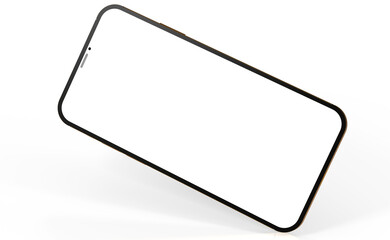 realistic smartphone template mockup for user experience presentation. Stylish concept design for websites, applications and landing pages.