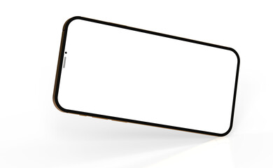 realistic smartphone template mockup for user experience presentation. Stylish concept design for websites, applications and landing pages.