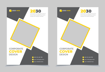 Corporate Marketing Agency Company book cover Annual Report design