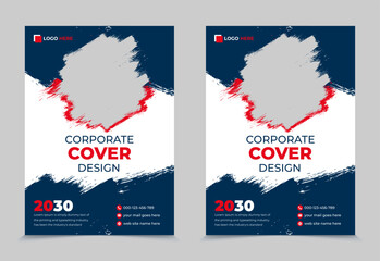 Corporate Marketing Agency Company book cover Annual Report design