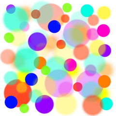 abstract defocus background with bright multicolor circles bokeh