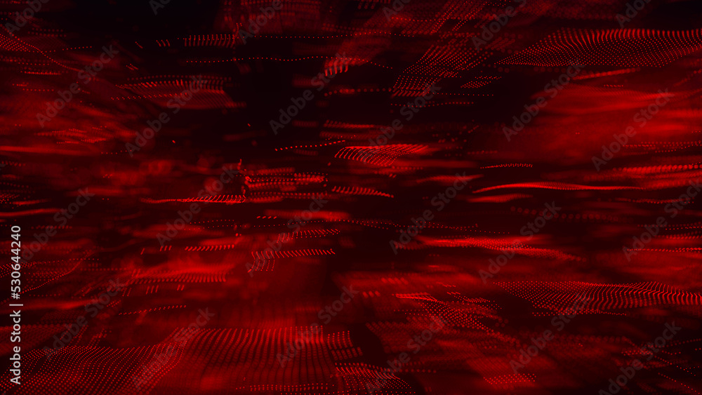 Poster abstract technology background. futuristic dots background. big data digital code. 3d rendering.