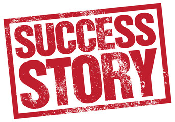 Success Story. Png Red Rubber Stamp.