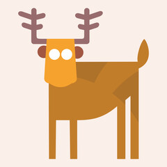 Animal flat icon vector illustration