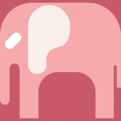 Animal flat icon vector illustration