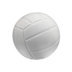 White volleyball ball isolated on background. 3d rendering