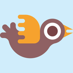 Animal flat icon vector illustration