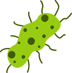 Cartoon microbe illustration