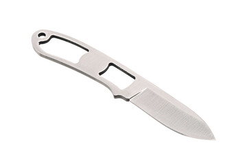 Throwing knife silver. Weapon of a ninja or assassin. Isolate on a white back.