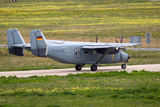 PZL Mielec M-28 Skytruck taxiing at Eindhoven Airbase, September 22, 2018