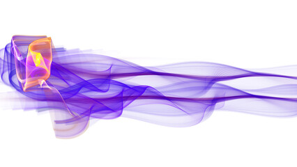 Fototapeta premium Elegant abstract illustration for art projects, cards, business, posters. 3D illustration, computer-generated fractal