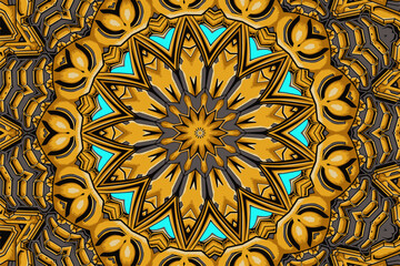 Festive Tribal ethnic seamless decorative vector pattern