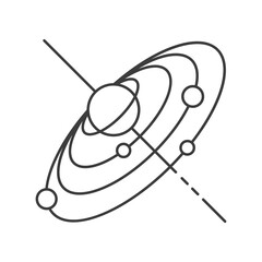 Astronomy concept line icon. Simple element illustration. Astronomy concept outline symbol design from space set. Can be used for web and mobile on white background