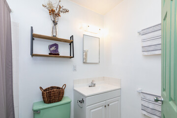 modern up dated light and airy bathroom