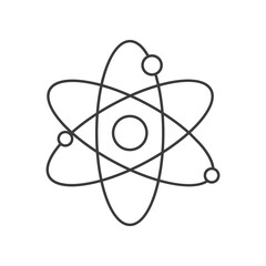 Coin cosmos concept line icon. Simple element illustration. Coin cosmos concept outline symbol design from space set. Can be used for web and mobile on white background