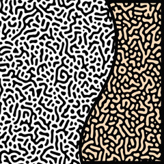 ILLUSTRATION TURING ABSTRACT LINE PATTERN DESIGN VECTOR GOOD FOR WALLPAPER, COVER,POSTER 