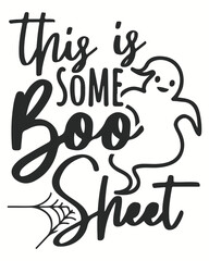 This is boo sheet halloween vector illustration. Happy halloween background vector illustration