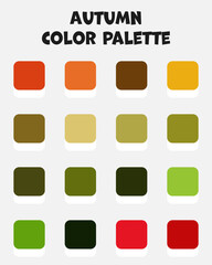 Big collection of autumn colors. Vector