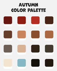 Set of color on the theme of autumn. Vector