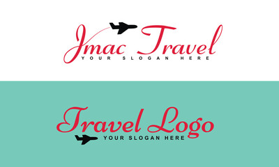 Fototapeta na wymiar Airlines logo, travle company log, Travel Logo design lettering vintage vector modern Iliustration 