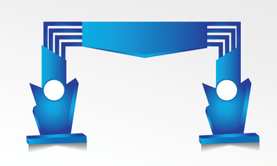 exhibition gate entrance vector