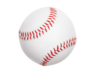 Clean new baseball isolated.