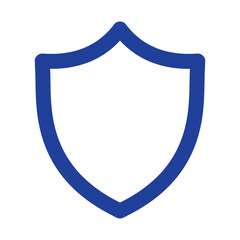 Shield outline icon. Protect, Defense illustration 