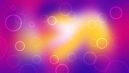 Abstract multicolor bubbles light background