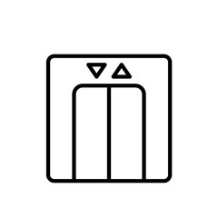 elevator, lift  - pictogram, vector icon