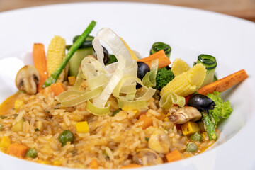 Vegetarian dishes such as salads, quinoa, avocado, vegetables and wraps