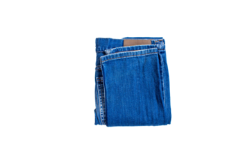 Folded blue jean