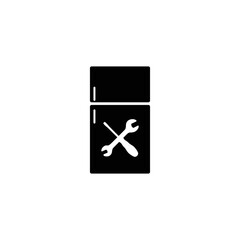 refrigerator  repair icon.  fridge repair icon