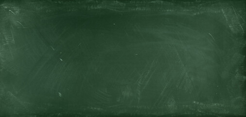 Green blackboard or chalkboard