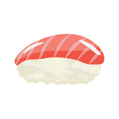 Sushi rolls seafood illustration. Japanese cuisine, Asian culture.