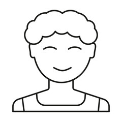 Son, child concept line icon. Simple element illustration. Son, child concept outline symbol design from family set. Can be used for web and mobile on white background