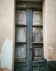 old wooden door