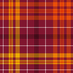 Seamless Red Tartan Pattern. Scottish Kilt Ornament.  Cage background.