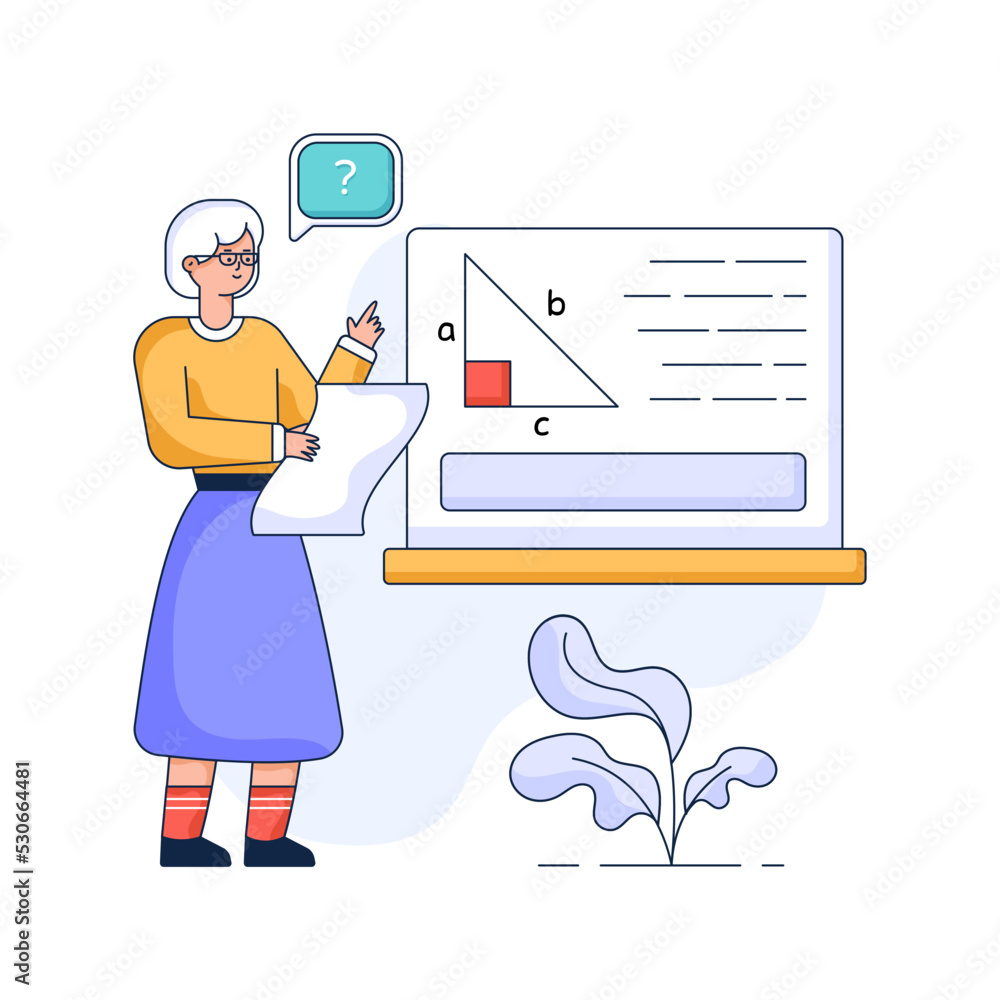 Canvas Prints check out flat illustration of media user