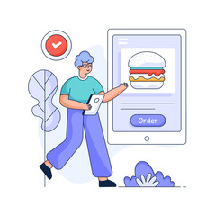 Check out flat illustration of media user 