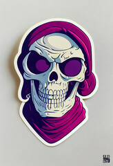 A skull poster logo.