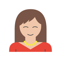 Woman, mother colored icon. Simple colored element illustration. Woman, mother concept symbol design from family set. Can be used for web and mobile