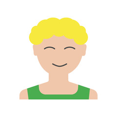 Son, child colored icon. Simple colored element illustration. Son, child concept symbol design from family set. Can be used for web and mobile