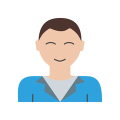 Man, father colored icon. Simple colored element illustration. Man, father concept symbol design from family set. Can be used for web and mobile