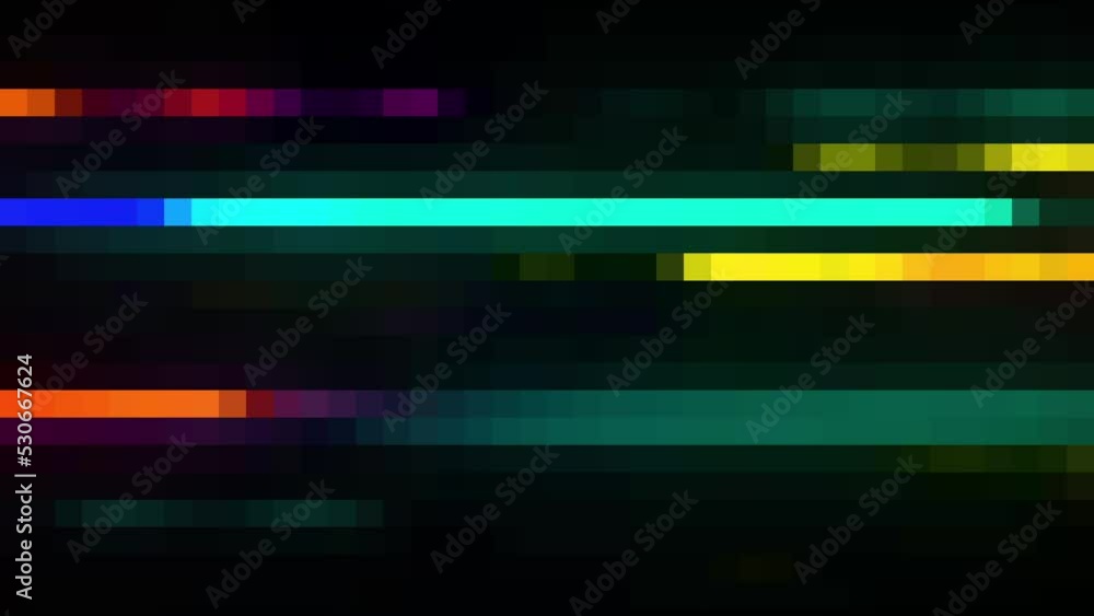 Aufkleber pixel lines slow flowing loop background