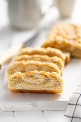 Sweet pie with nut flavor