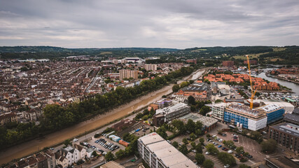 aerial view of Bristol, United Kingdom