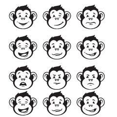 set of cartoon faces