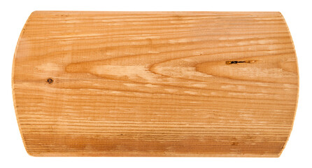 Wooden board isolated on white background.