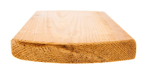Wooden board isolated on white background.